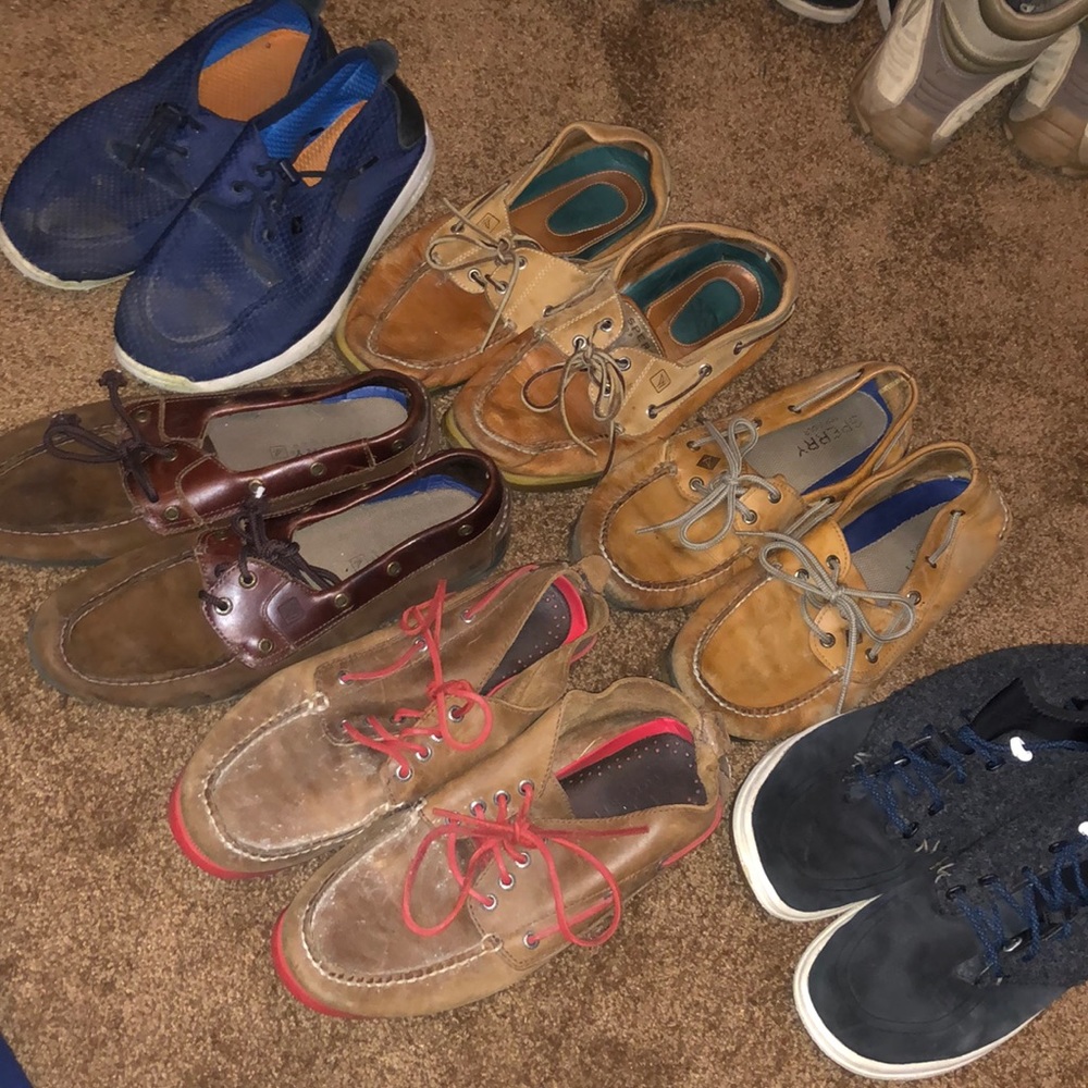 Mens Sperry Lot (6) Pairs